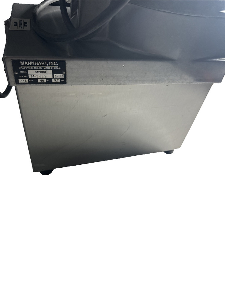 MANNHART M2000 FOOD PROCESSOR Working Ships Free