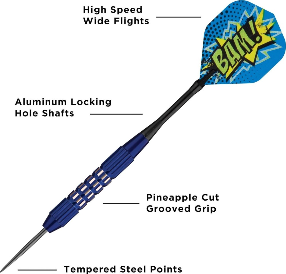 Viper Comix Darts Steel Tip Darts Blue 22 Grams