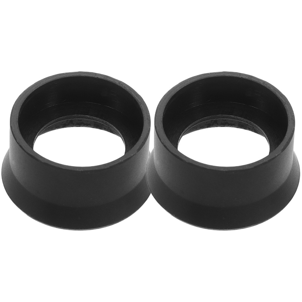 2 Pcs Microscope Eyepiece Cover Rubber Protector Binoculars Parts
