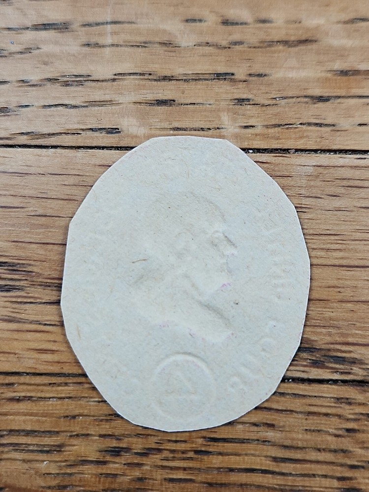 US Stamp Benjamin Franklin 4c Used Oval Cutout Embossed