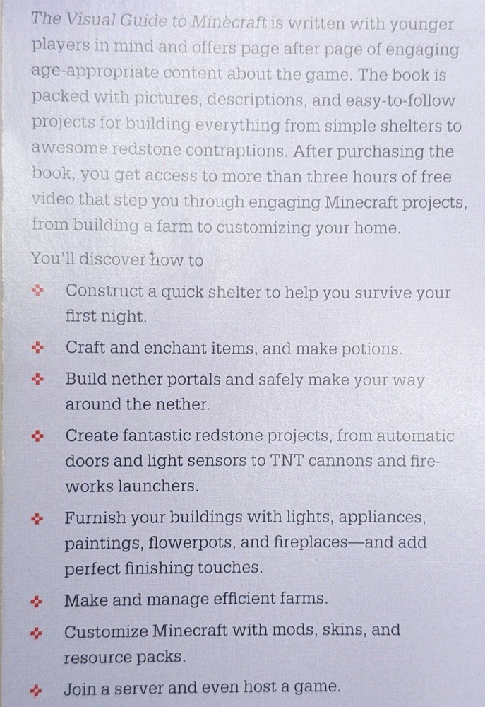 2015 Visual Guide to Minecraft Tips Hints Projects Clark Dunsmann Moltz Book