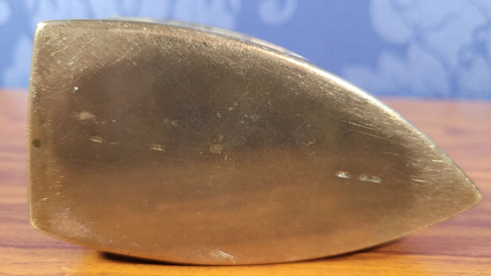 Antique (possibly Victorian) Brass Decorative Coal Iron