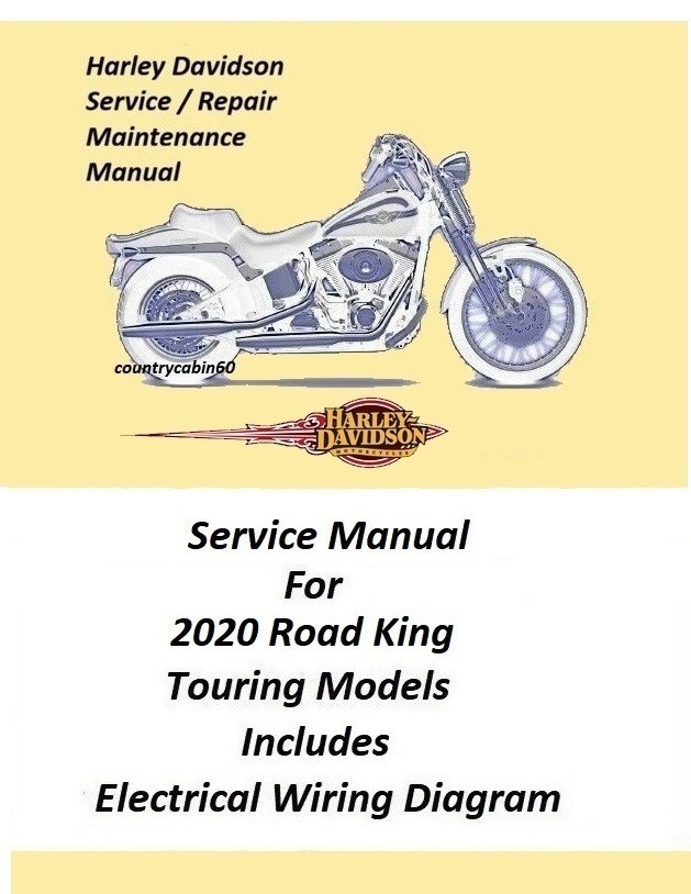 Workshop Service/Maintenance Manual 2020 Road King Touring Models