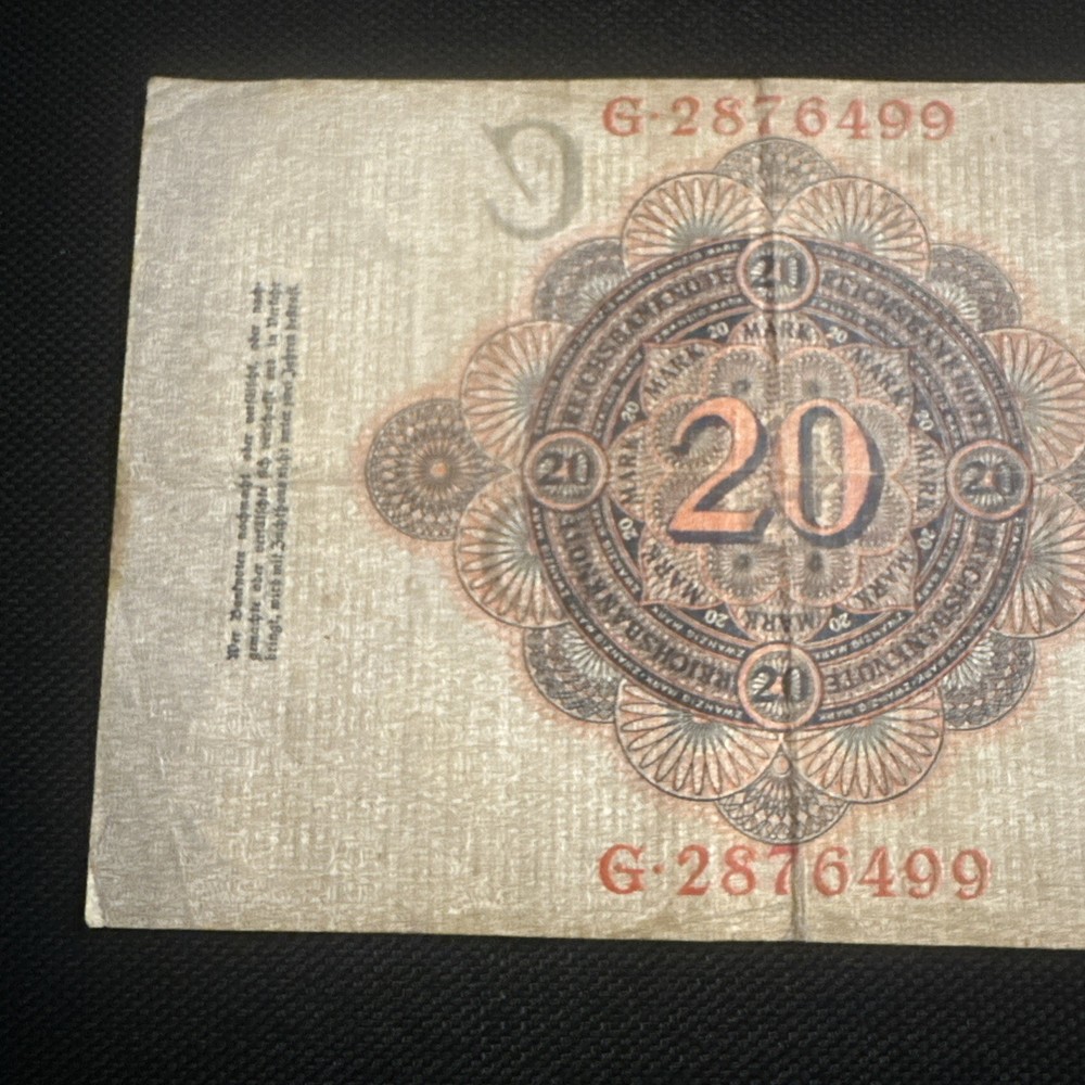 Banknote, Germany, 20 Mark, 1910