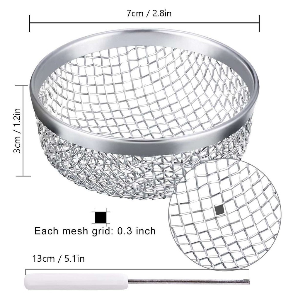 2 Pack For RV Furnace Vent Cover 2.8 Inch Camper Heater Flying Insect Bug Screen