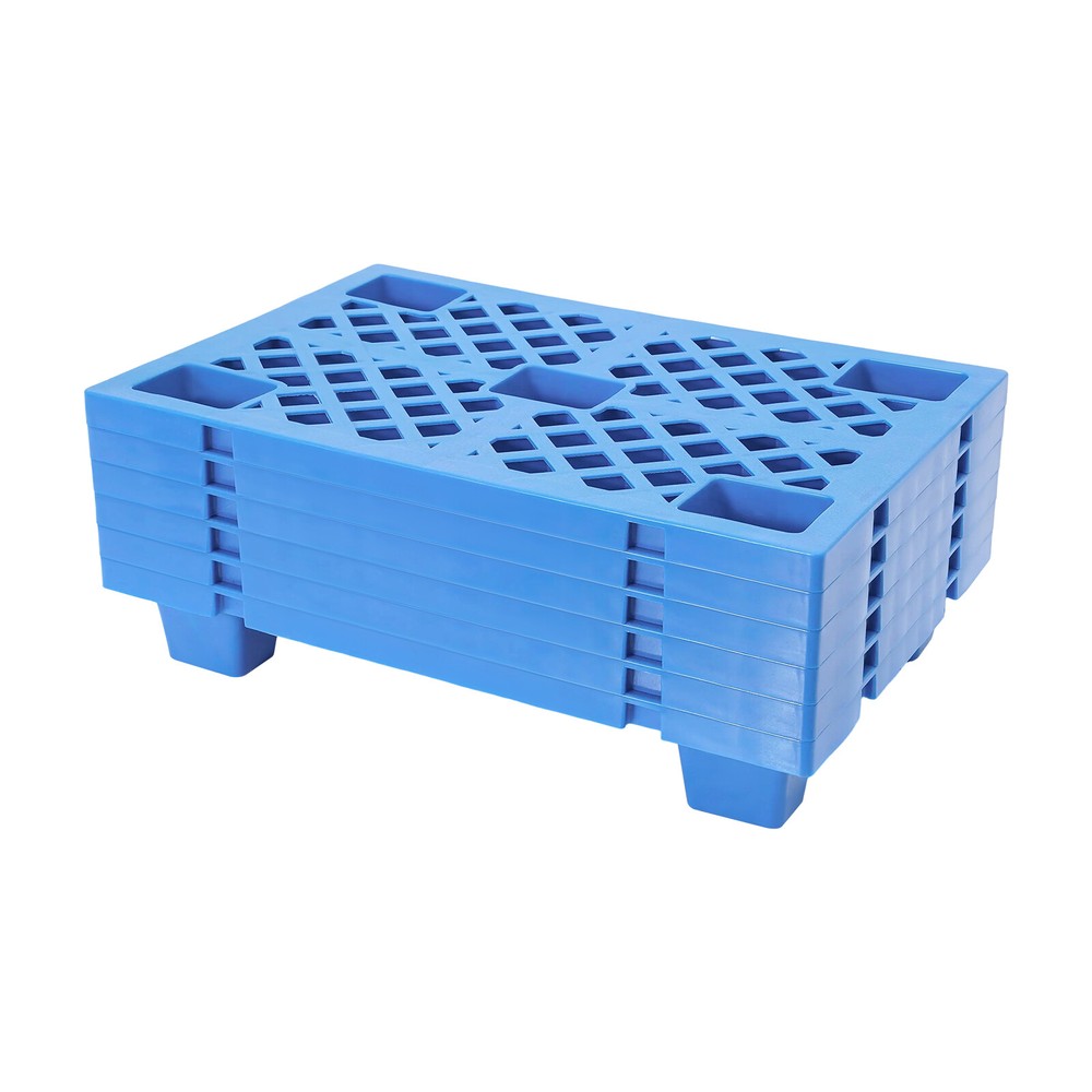 100kg/220.46lbs 6 Pcs Interlocking Storage Plastic Pallets Rectangular Pallets