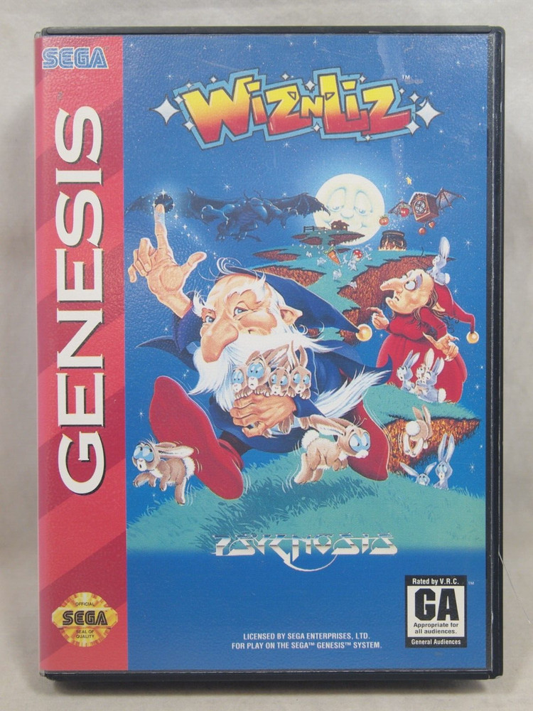 Wiz 'n' Liz Case (SEGA Genesis) Authentic BOX ONLY