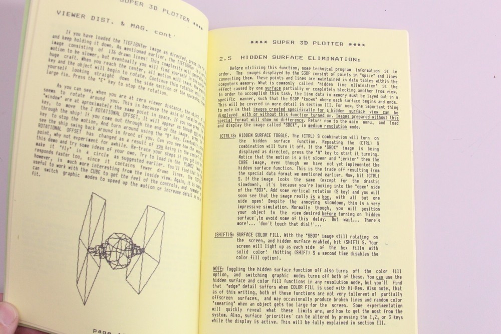Atari Elfin Magic Super 3D Plotter II Program Randolph Constan 1985
