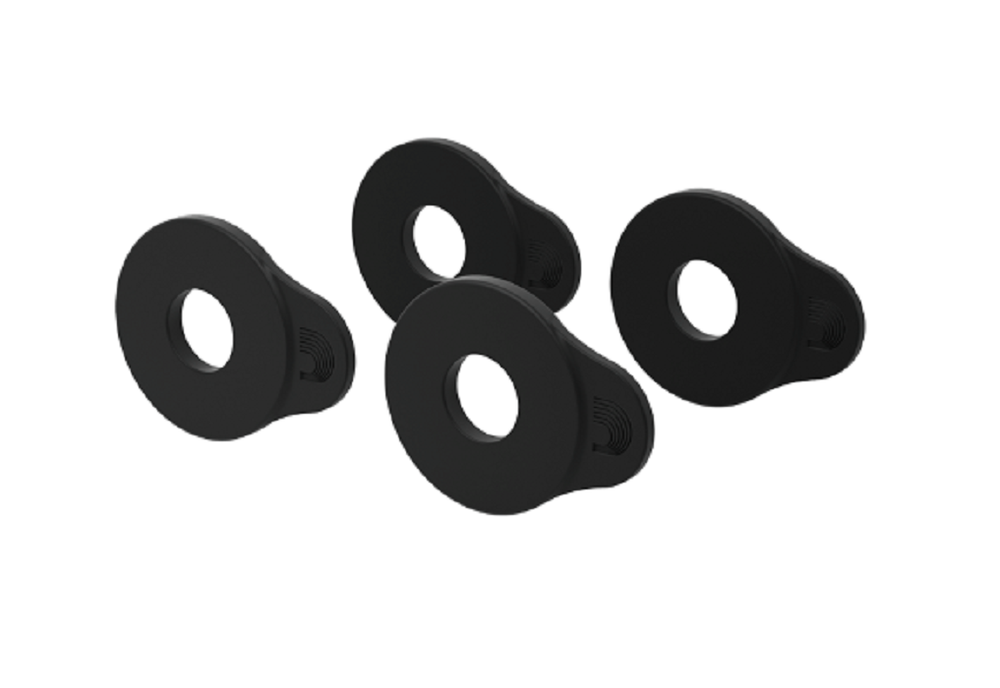 D'Addario Flex Lock Strap Block 4-pack Black (Strap Lock)