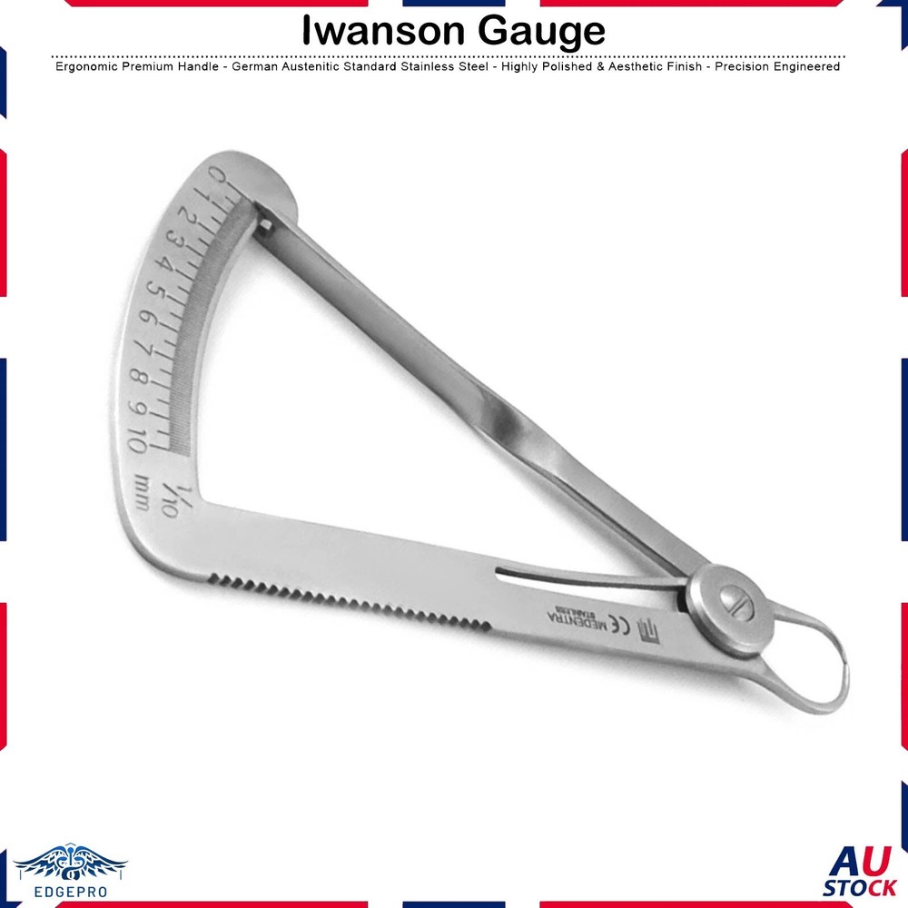 Iwanson Spring Action Caliper Gauge Orthodontic Lab Instruments Tools New