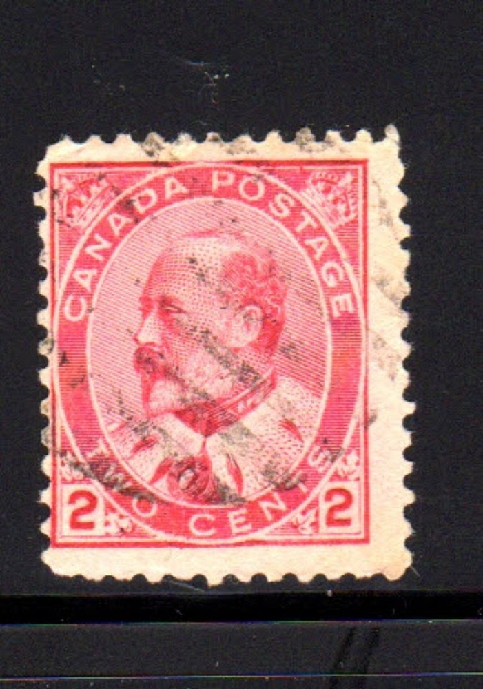 CANADA #90  2 CENT KING EDWARD VII    USED   c