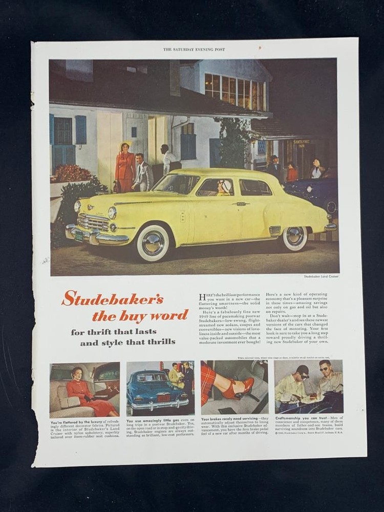 Magazine Ad* - 1949 - Studebaker Land Cruiser - (#2)