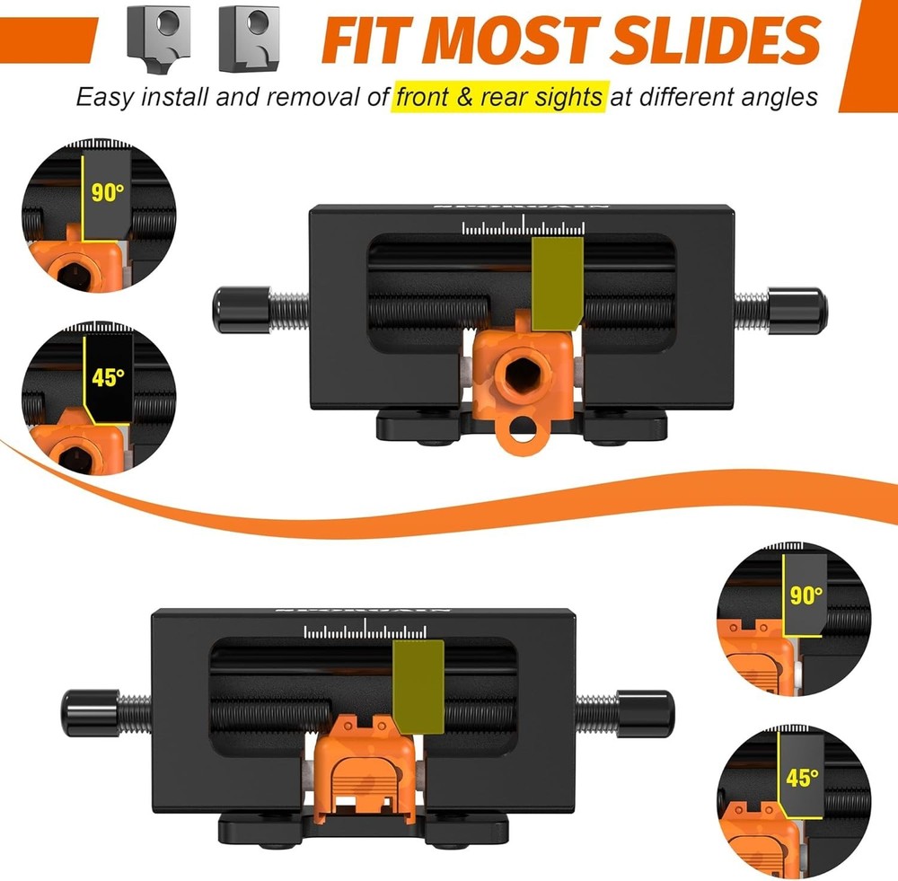 Universal Heavy-Duty Sight Pusher Tool–Professional Front & Rear Sight Adjust