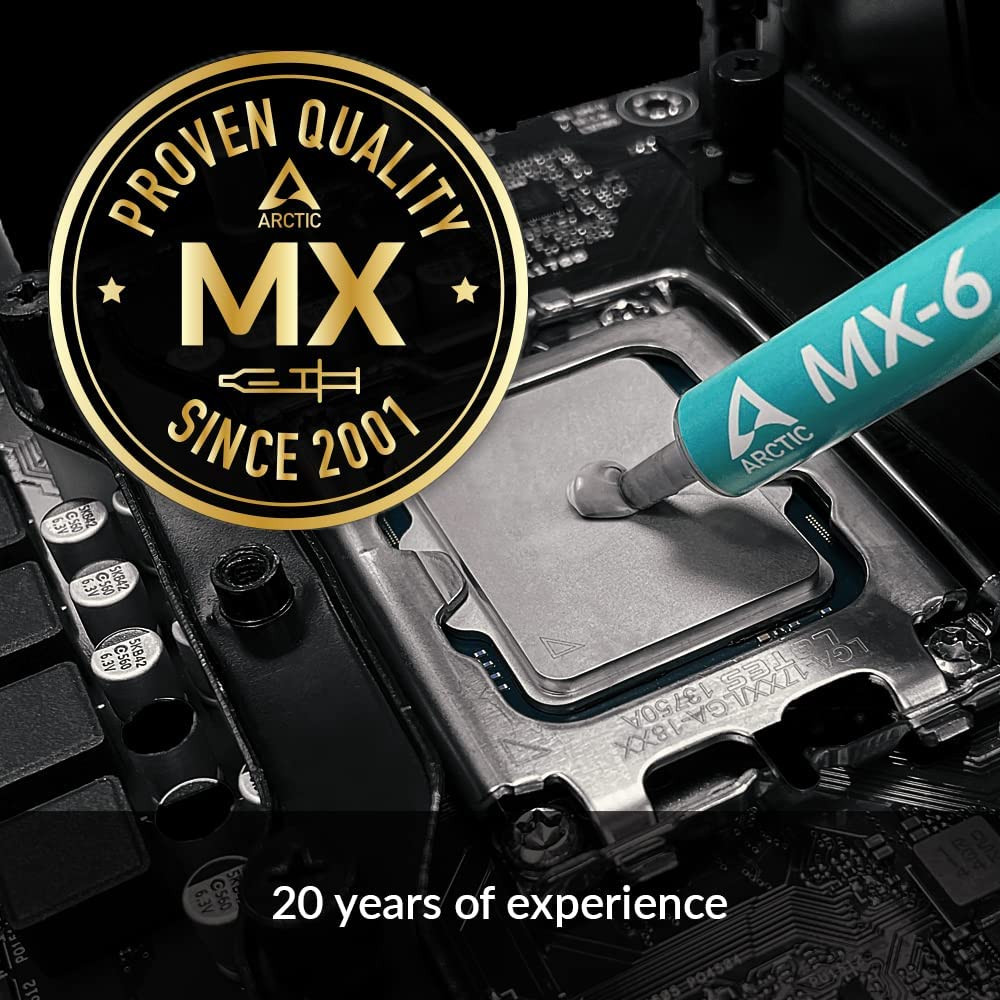 ARCTIC MX-6 (4 G) - Ultimate Performance Thermal Paste for CPU, Consoles, Graphi