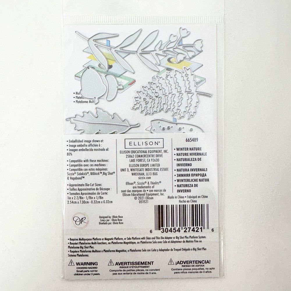 Sizzix Thinlits Christmas Winter Cutting Dies Woodland Critters Bundle NEW