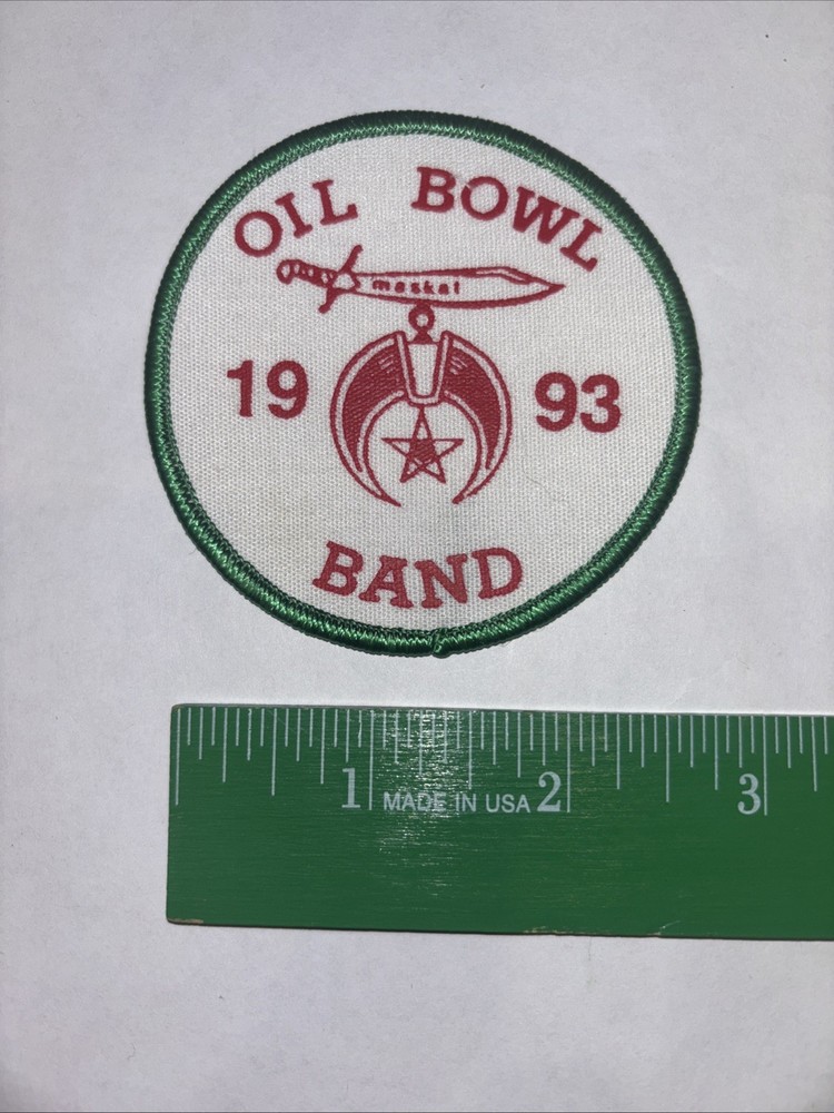 Oil Bowl Band 1993 Patch