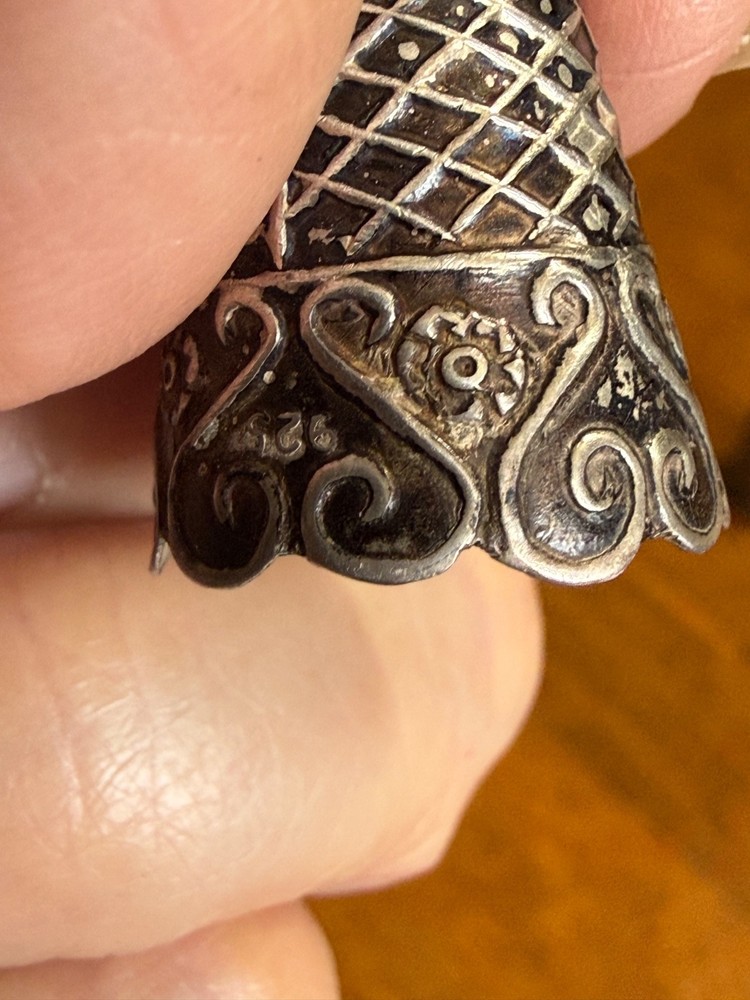 Vintage Sterling Silver Thimble Set