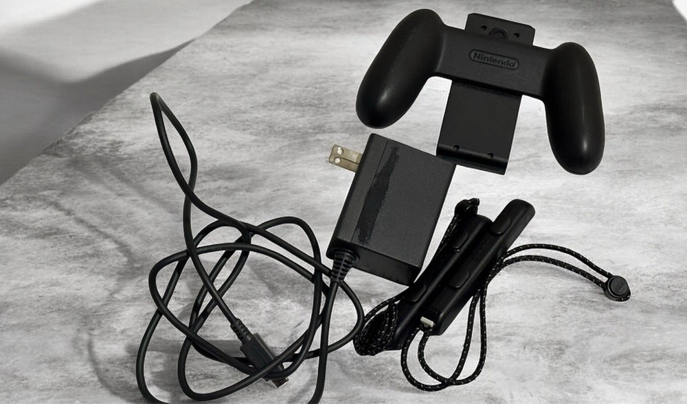 Nintendo Switch Accessory Bundle Joy-Con Grip Straps AC Adapter