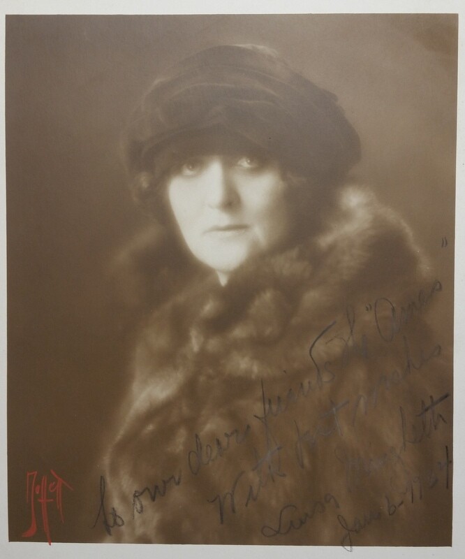 c1925 Luisa Minghetti Angelo Moffett Studio Signed Press Release Photo