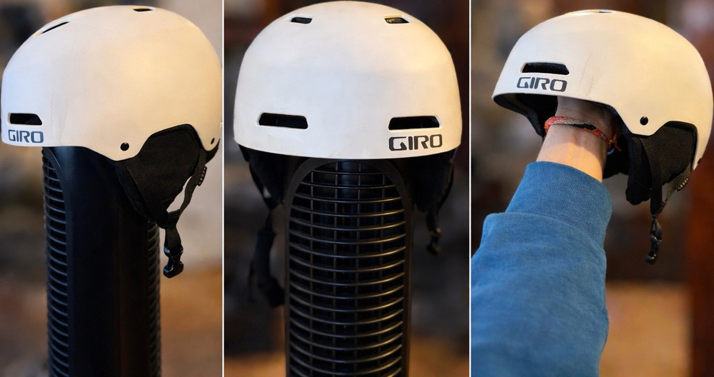 Giro Ledge Helmet White L Hard Shell Adjustable Fitting ABS Plastic