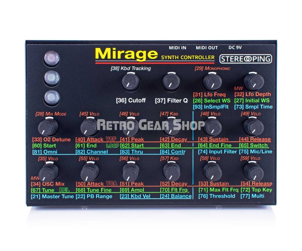 Stereoping CE-1 Mirage Midi Controller for Ensoniq Mirage Analog Synth