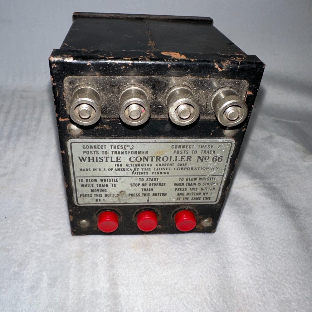 Lionel Multi Whistle Controller No 66 Transformer Black Lots