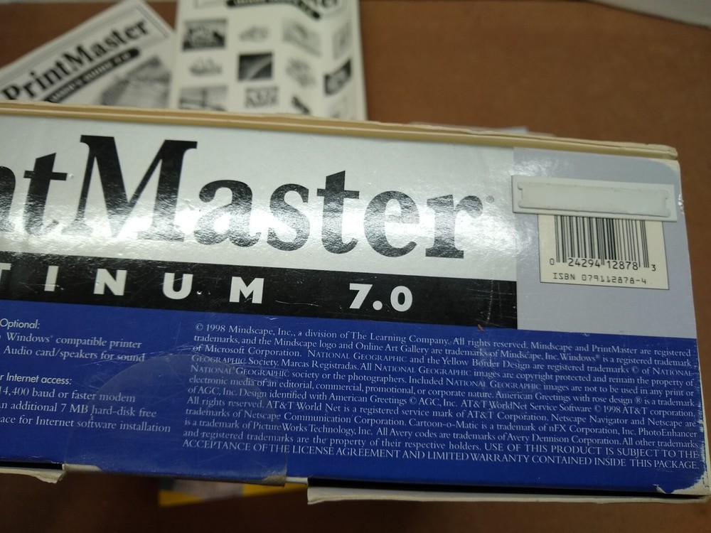 Vintage PrintMaster Platinum Program 7 plus art and graphics