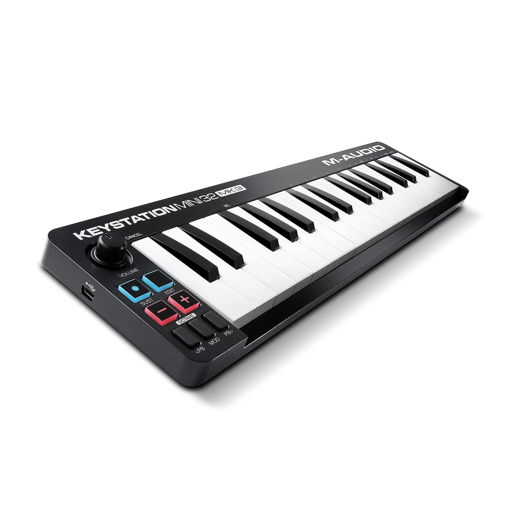 M-Audio Keystation Mini 32 MK3 - USB MIDI Keyboard Controller with 32 Velocit...