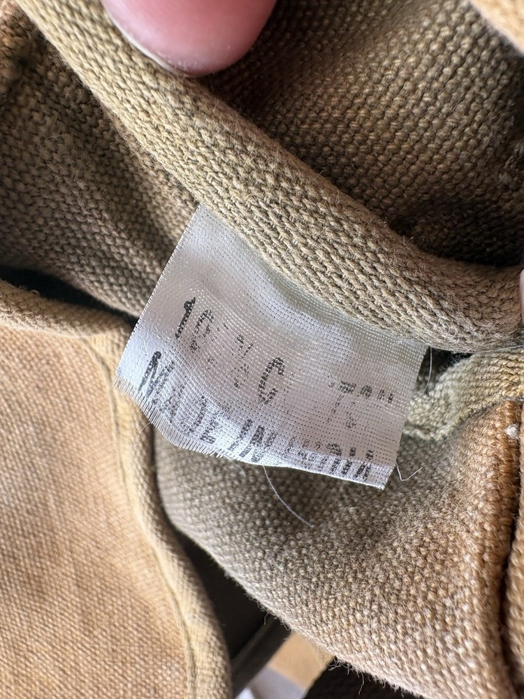 Military Style Canvas Backpack Tan/green