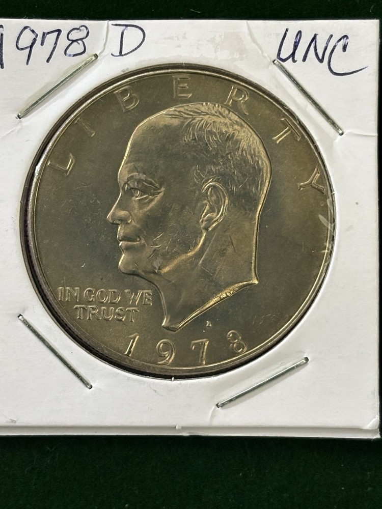 1978-D Eisenhower IKE Dollar Yellow Toning