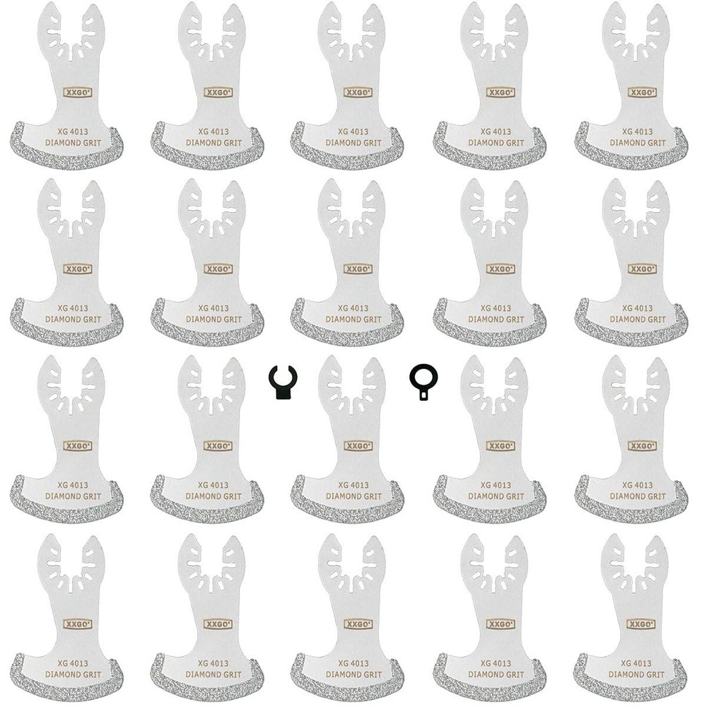 20 Pcs Multitool Diamond Blade for Grout Removal Oscillating Tool Masonry Til