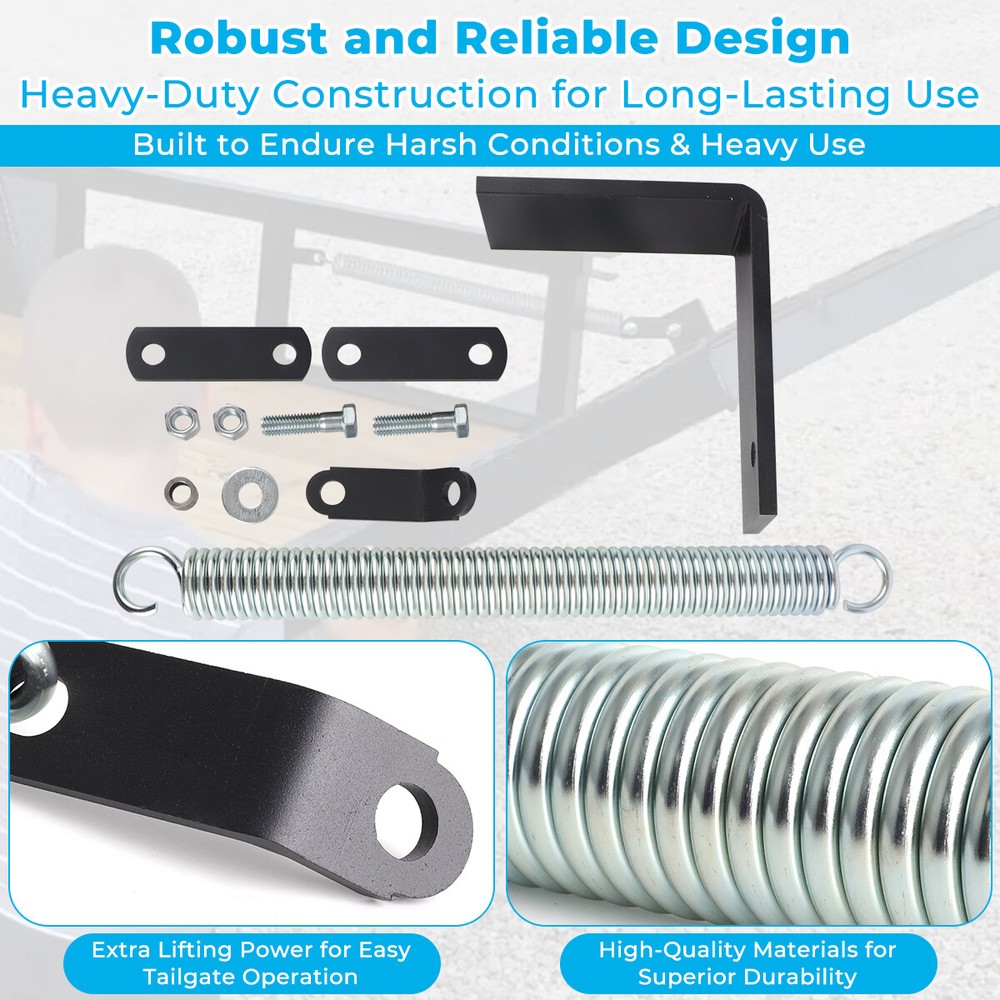 Right Trailer Tail For most utility & trailer tailgates Gate Spring Lift Assist