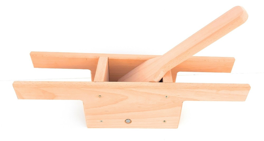 Handcrafted Beech Wood Olive Crusher