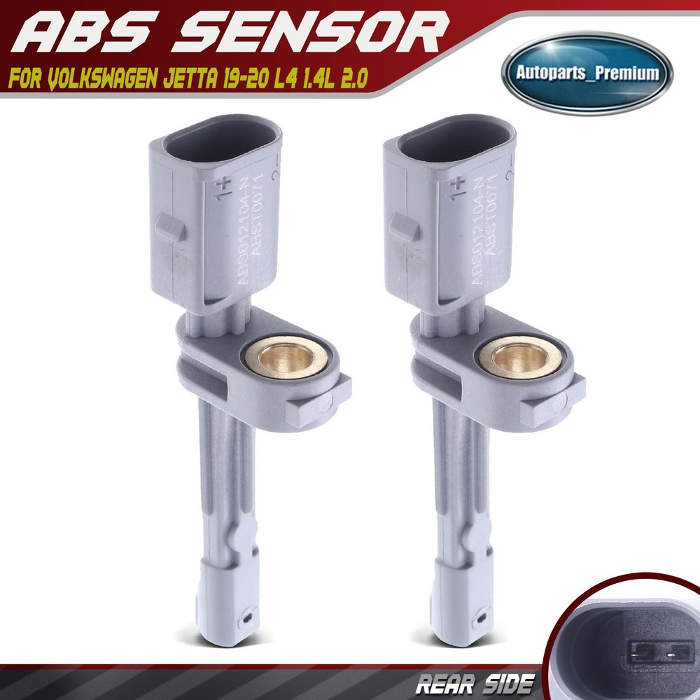 2pcs Rear Left & Right Side Wheel Speed Sensor for Volkswagen Jetta 2019-2020