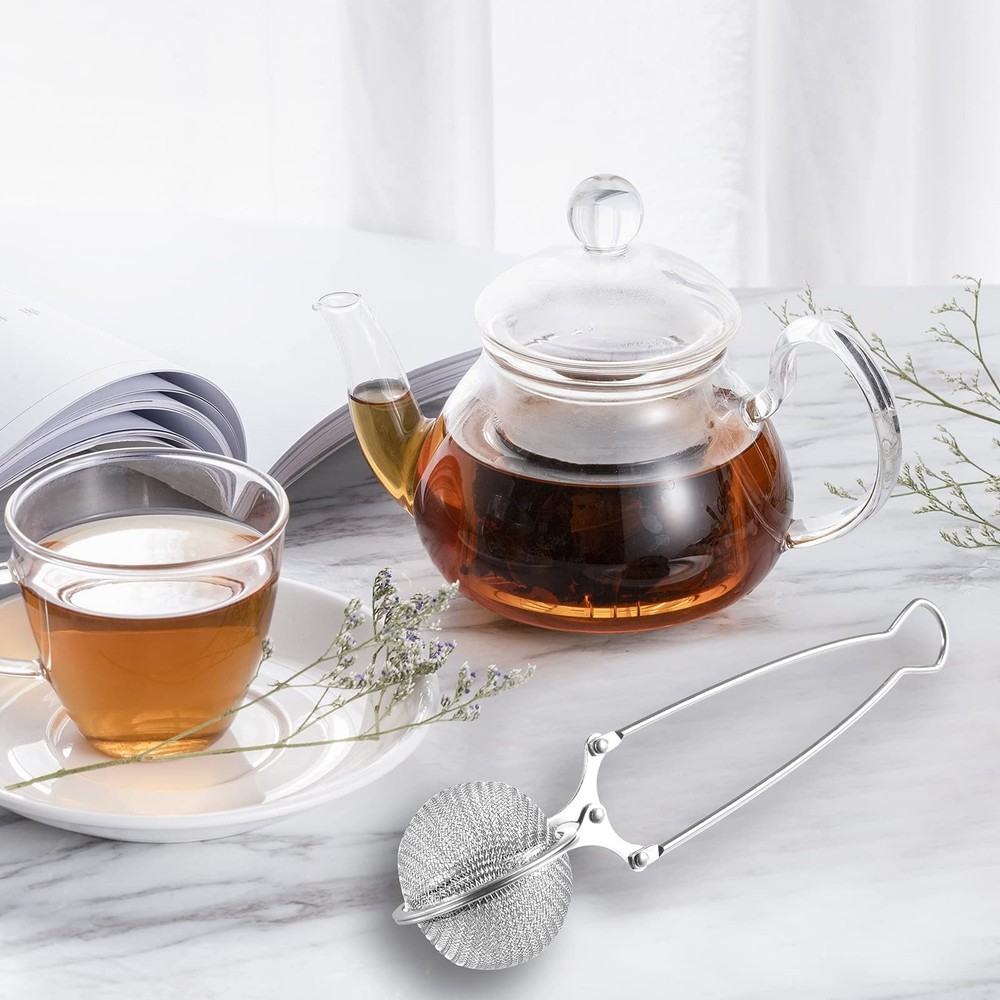 3pcs Stainless Steel Tea Infuser Ball Strainer Loose Leaf Filter Handle