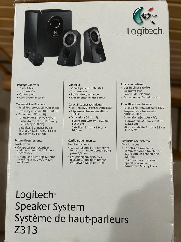 Logitech Z313 Speaker System with Subwoofer (980-000382)