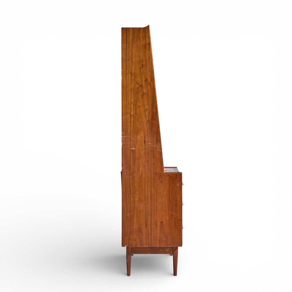 Kipp Stewart for Drexel Declaration Mid Century Walnut Secretary Desk