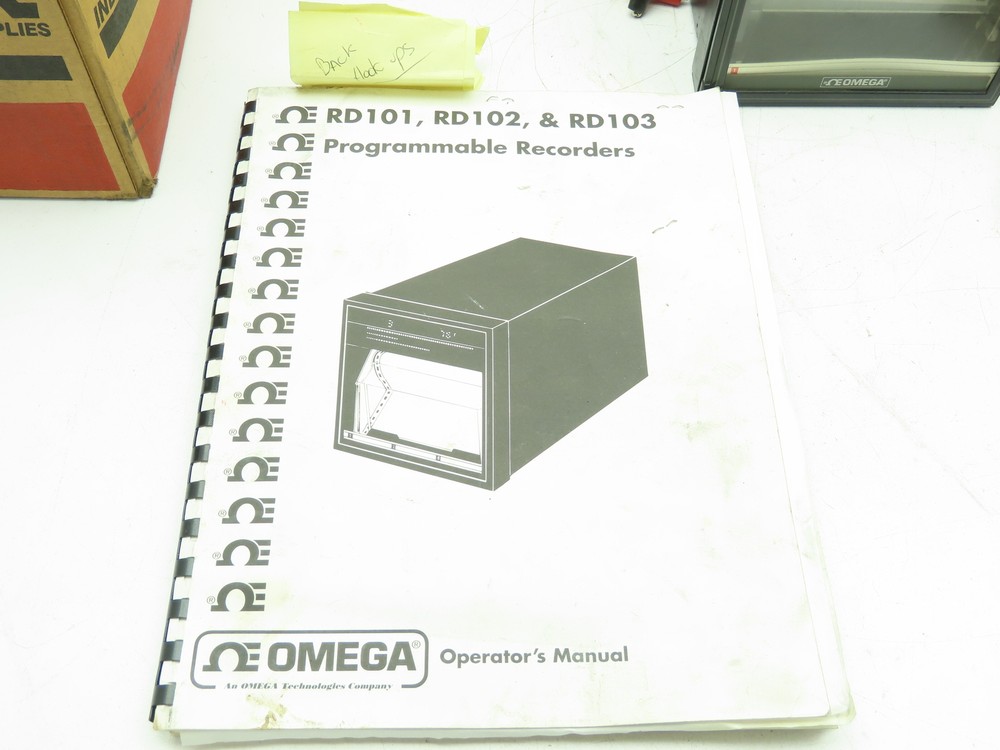 Omega RD100 Programmable Chart Recorder 100mm 115V