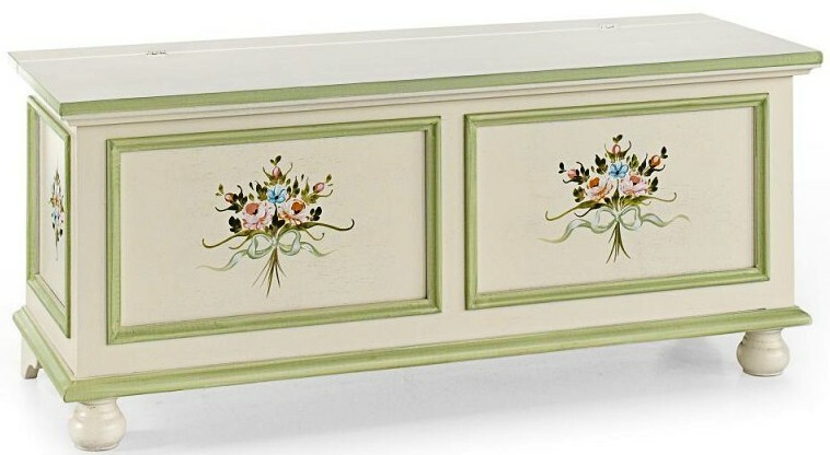 Decorated Chest Container Classic Shabby Chic
