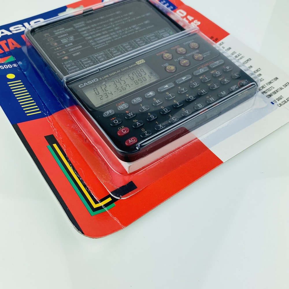 Vintage Casio 500 Data Items Electronic Data Bank DC-7500 NIP