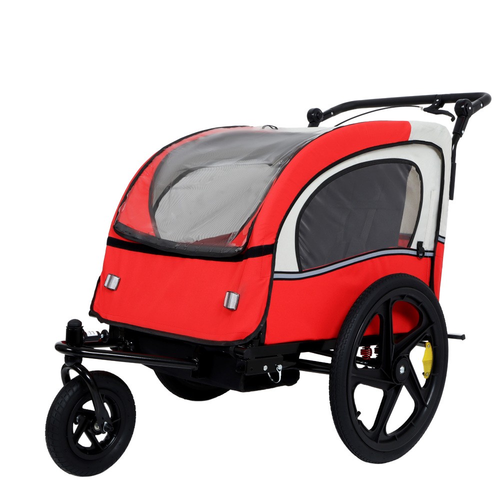 Double Stroller 5-Point Harness Foldable Swivel Front Wheels Storage Bag