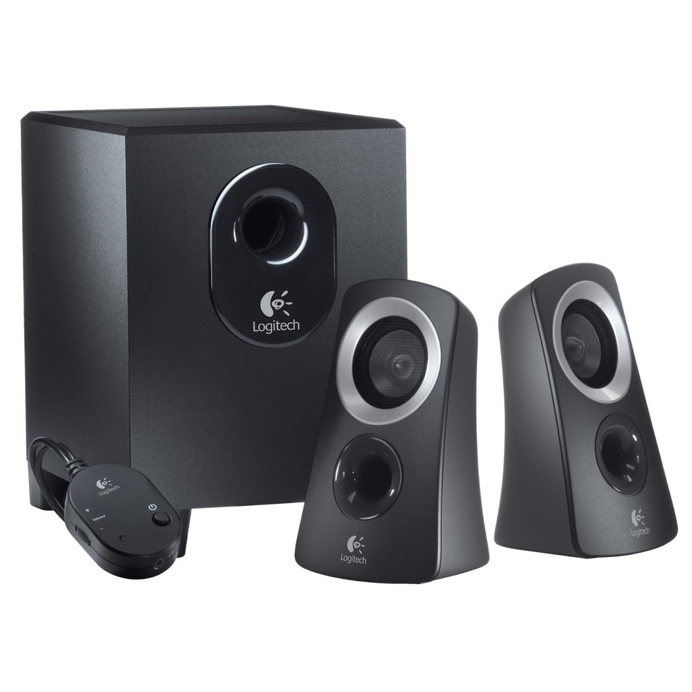 Logitech Z313 50 Watts Computer Speaker System with Subwoofer - Black