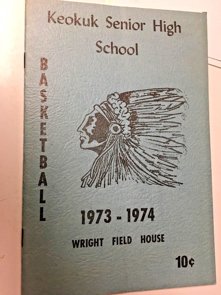 KEOKUK HIGH SCHOOL  BASKETBALL PROGRAM  1973-4