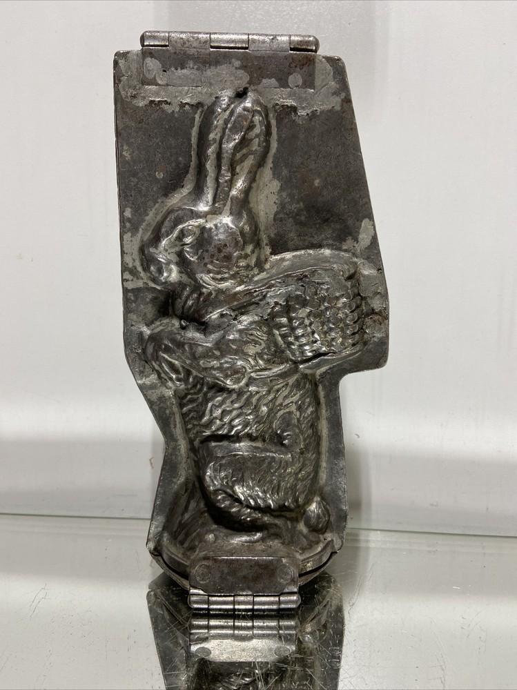 Vintage Eppelsheimer Emericks Easter Bunny Hinged Chocolate Mold Candy