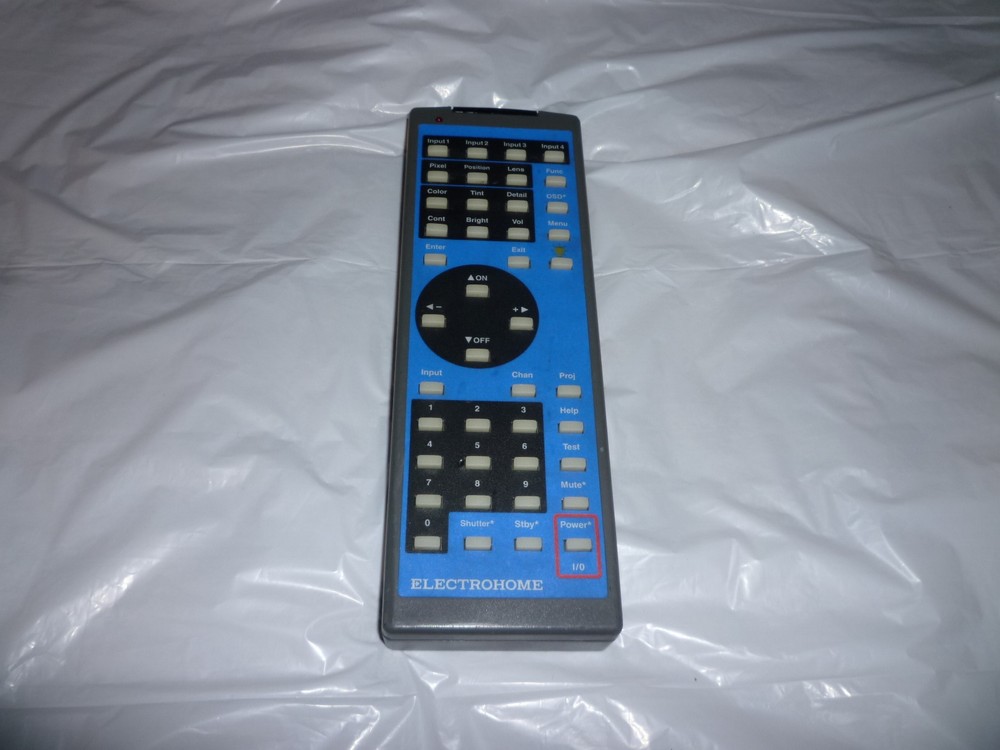 ELECTROHOME VISTAGRAPHX REMOTE CONTROL