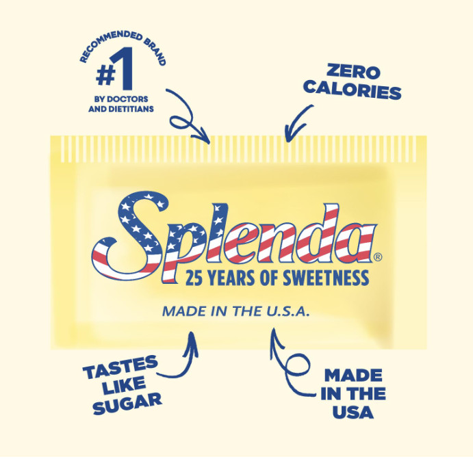 SPLENDA Zero Calorie Sweetener, 2000 Count Packets