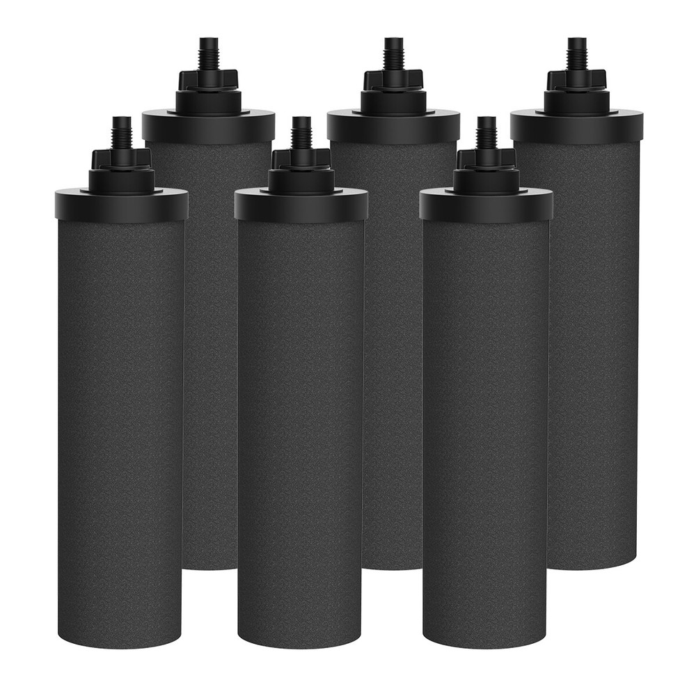 6Pk Black Water Filter Replacement,Compatible with Gravity Water Filter System