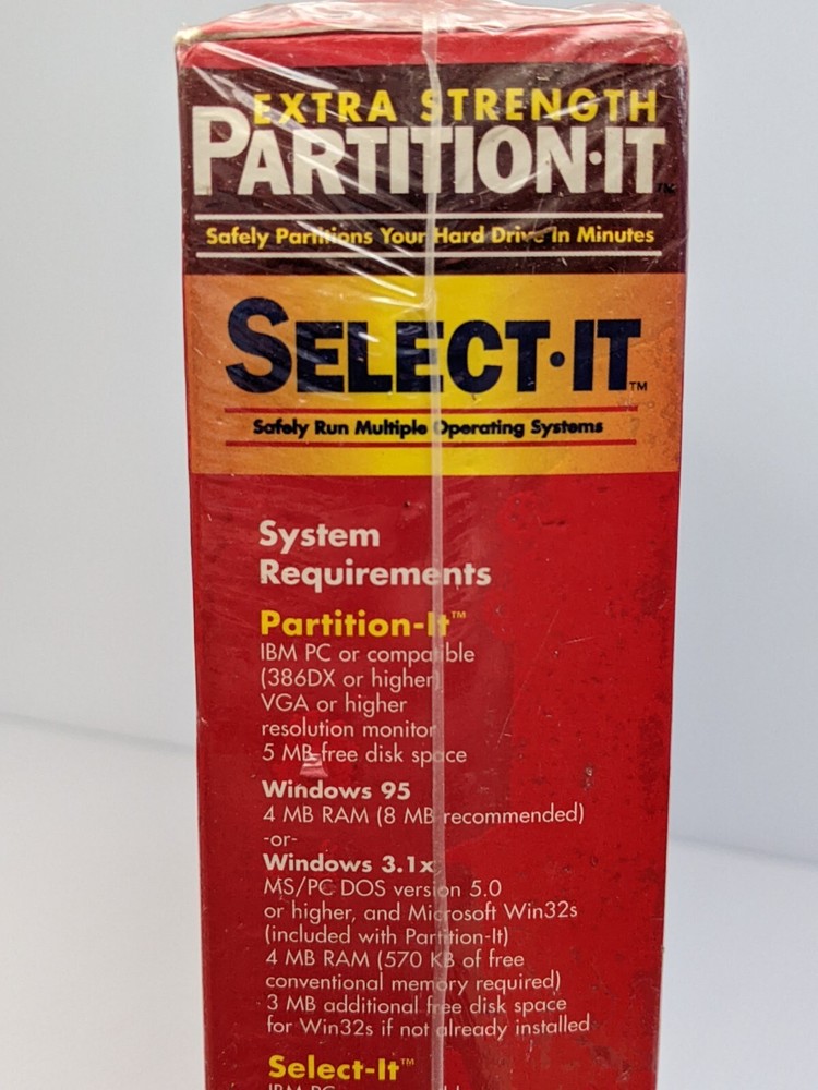 Extra Strength DiskClone & Partition It Quarterdeck: Software / VTG 1998 Windows