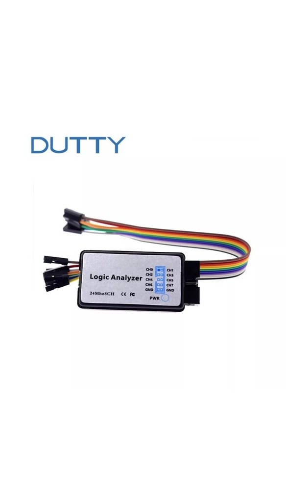 USB Logic Analyzer Device with EMI Ferrite Ring USB Cable 24MHz 8CH 24MHz 8 C...