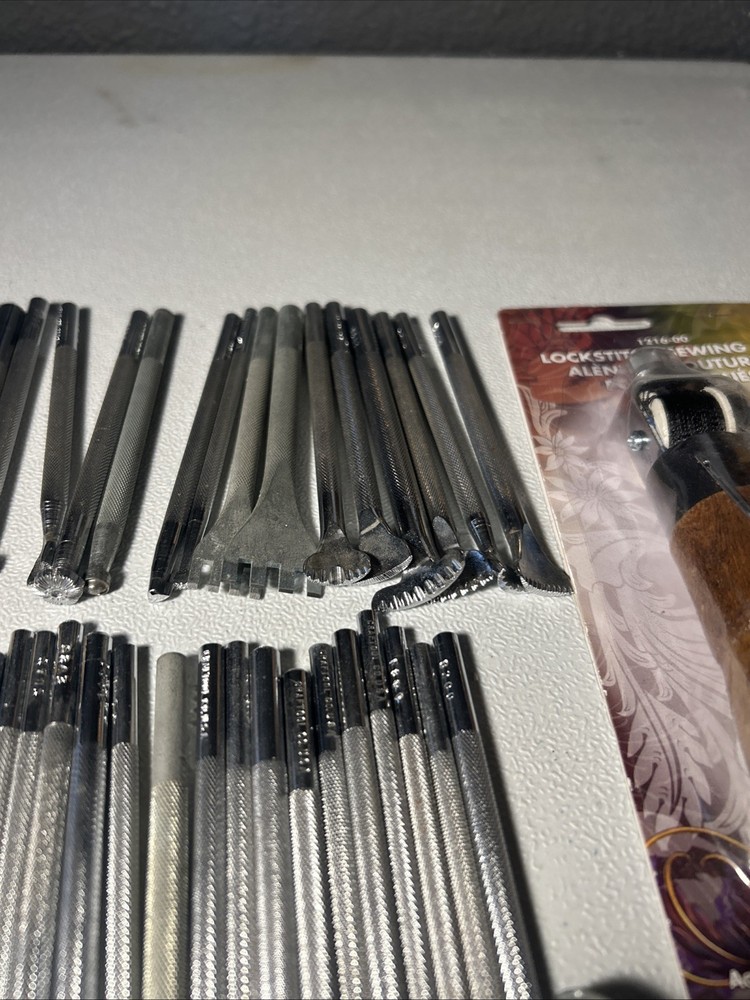 Vintage Leather Working Tools Craftool plus extras - 70 pcs total